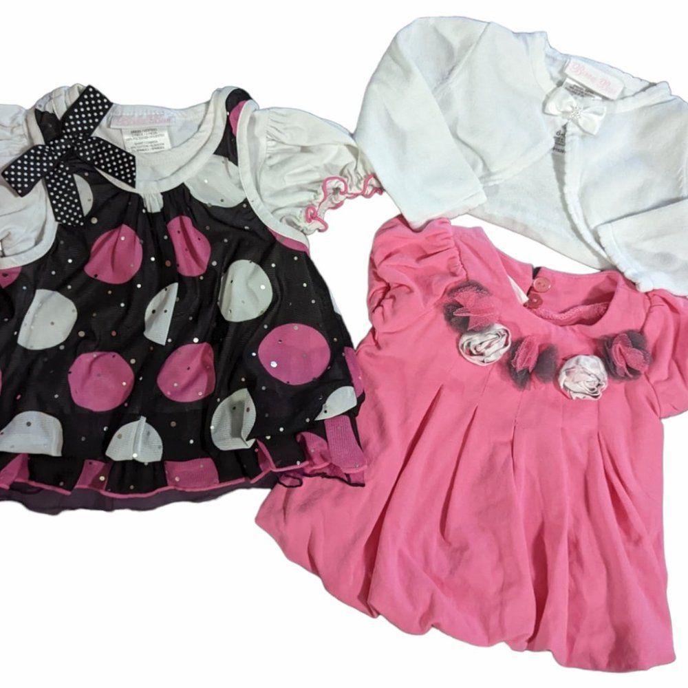 Baby Girl Bonnie Jean Dress Set, 3-6 Months